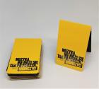                          Yellow Magnetic Bookmark with Polish quo
                         