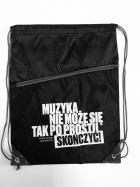 Worek-Plecak czarny "Cytat"